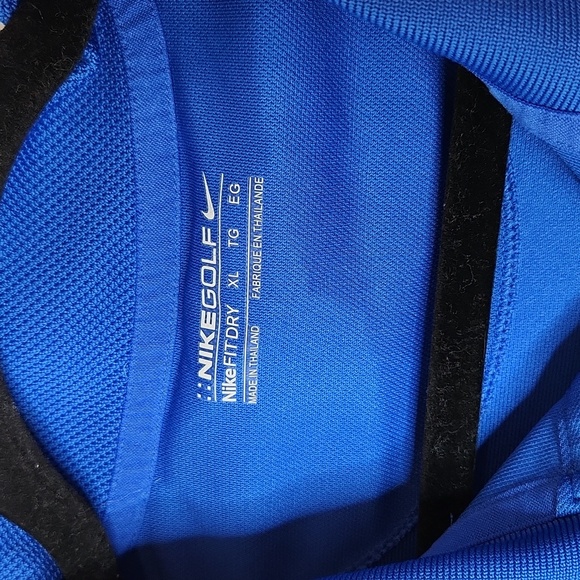 Men's Nike Golf Nike fit dry royal blue polo Sunken Meadow Golf Club - Picture 3 of 6